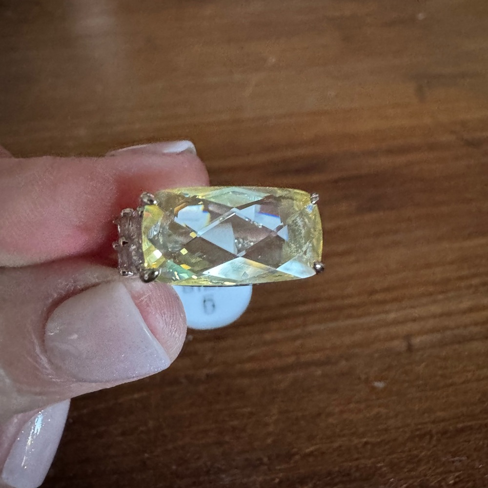 Elegant Yellow Gemstone Ring